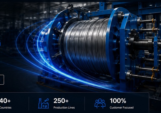 Industrial wire processing machinery